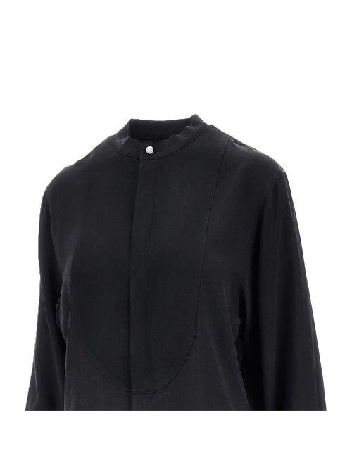 Camicia in seta con plastron in satin Victoria Beckham Victoria Beckham | 1325WSH006457A1 BLACK